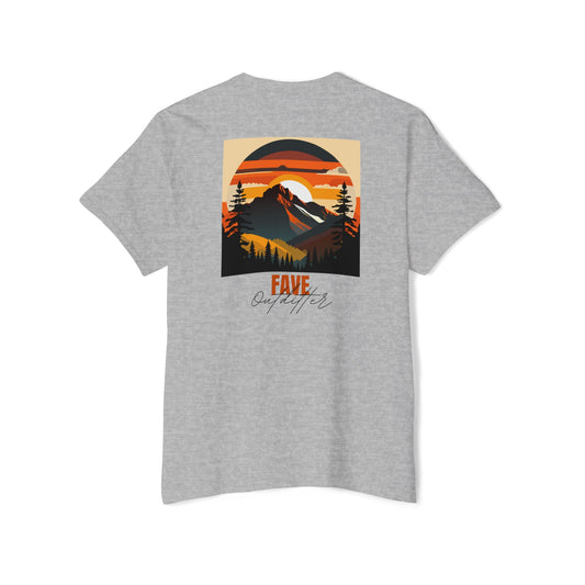 Fave Outfitters Mountain Sunset Pocket T-Shirt